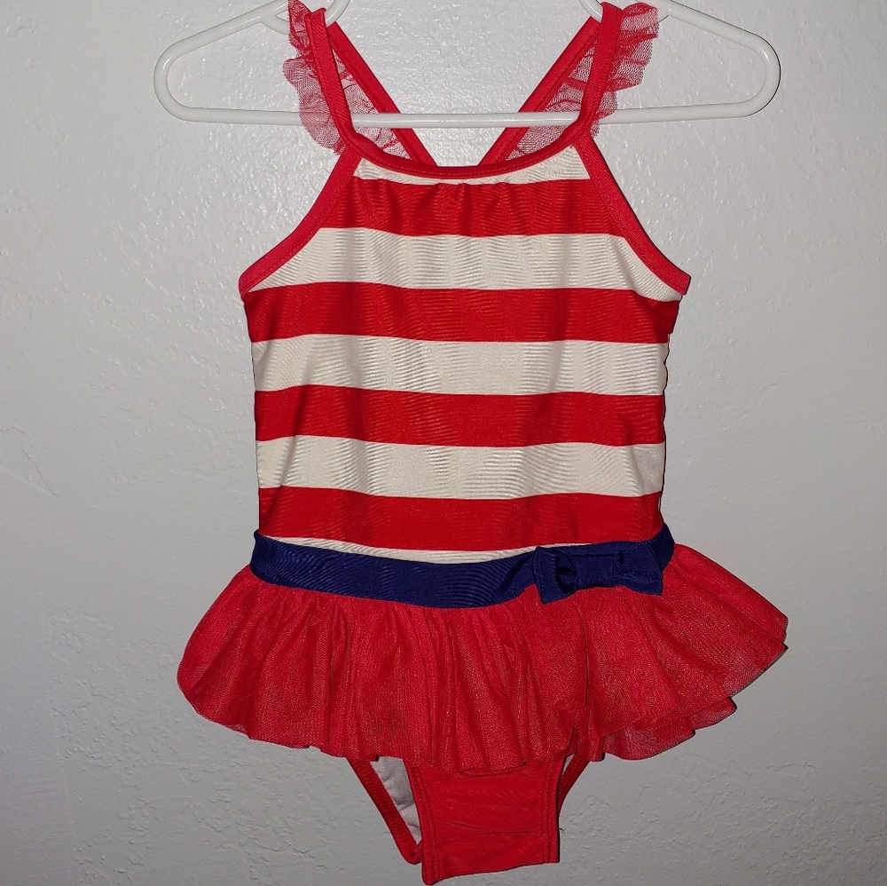 Patriotic one piece swimsuit with snaps, 2T